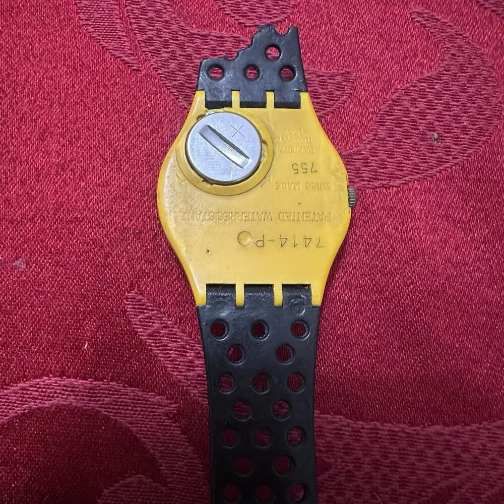 Vintage 1989 / 1987 Swatch Blue Jet & Follow Me Classic Design New Batteries.